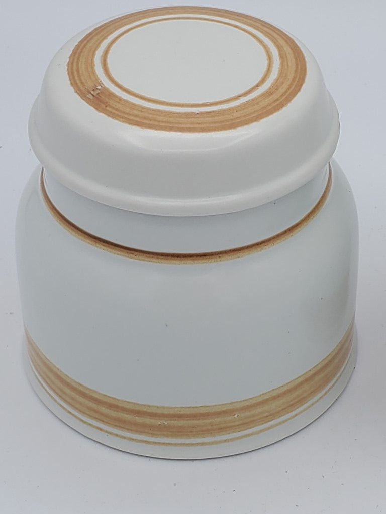 Royal Doulton Cinnamon Creamer & Sugar Bowl with Lid LK