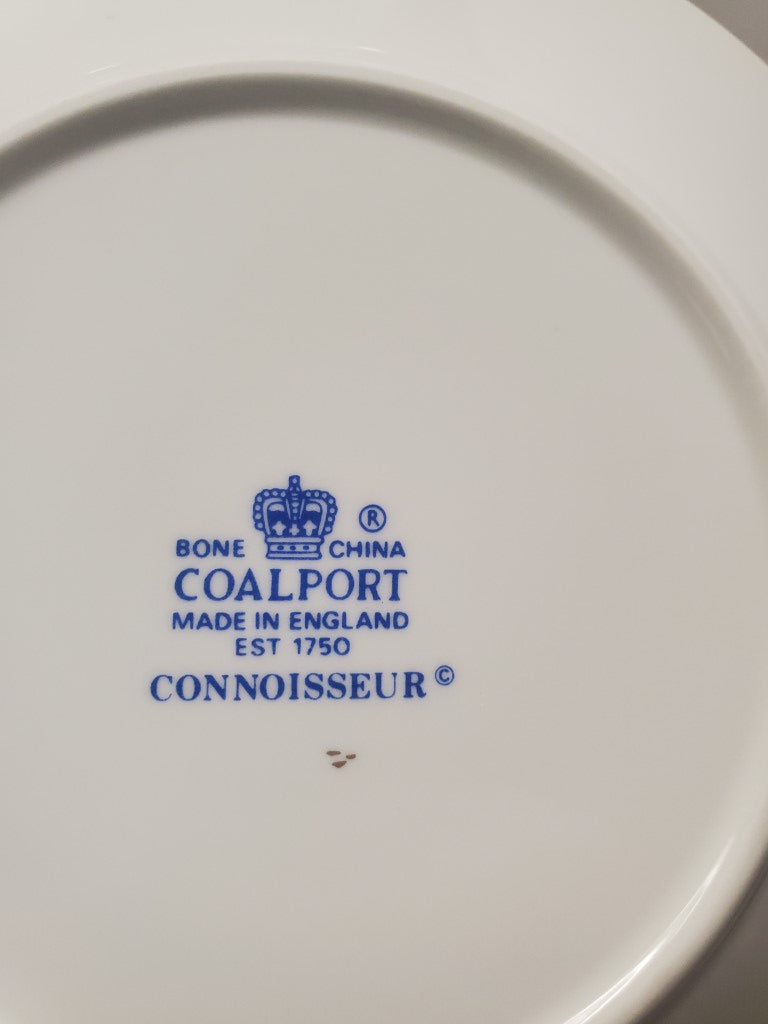 Set of 5 Coalport Connoisseur Flat Cup & Saucer Sets LK