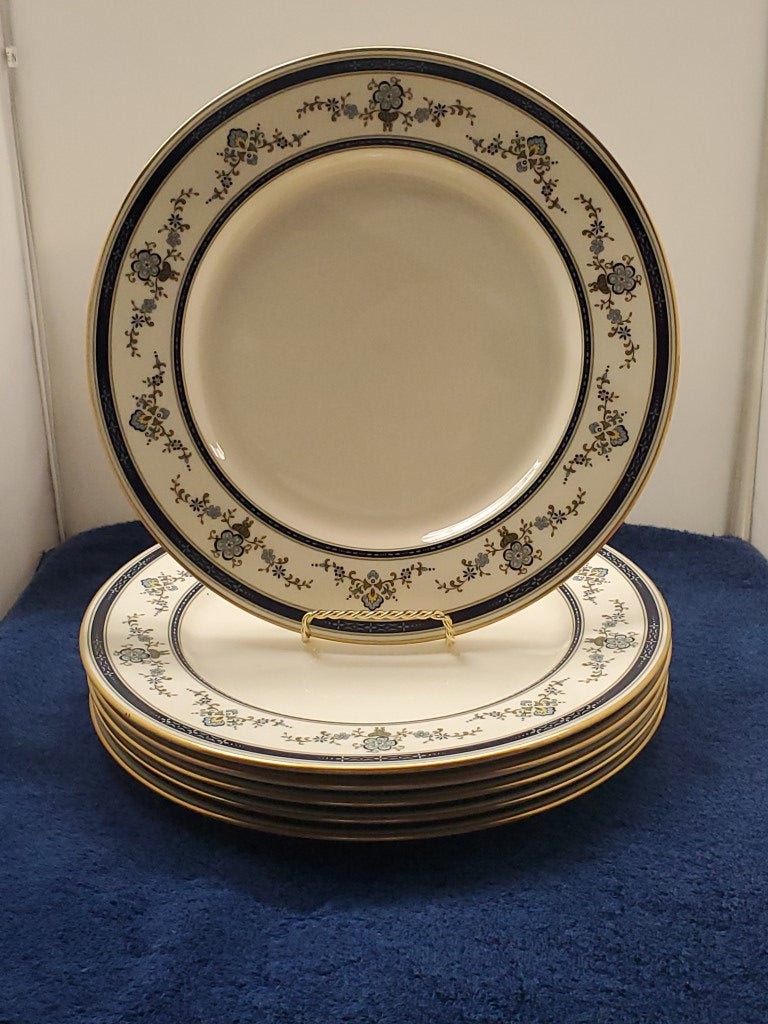 Set of 6 Gorham Spring Laurel Dinner Plates LK