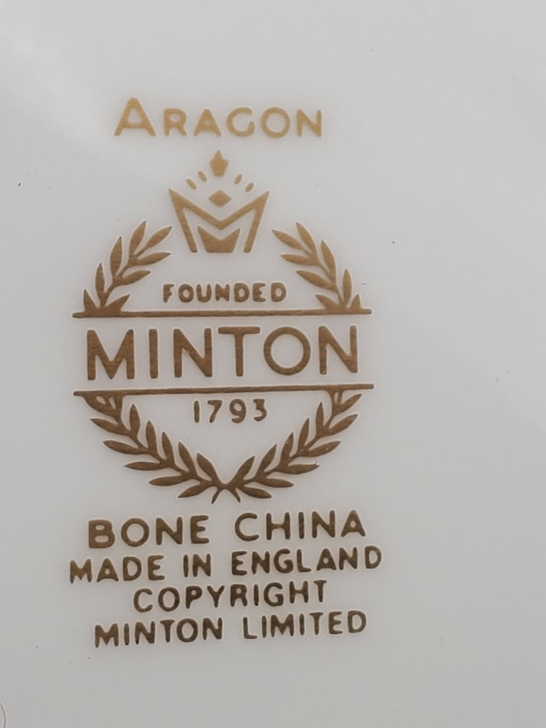 Set of 6 Minton Aragon Dinner Plates LK