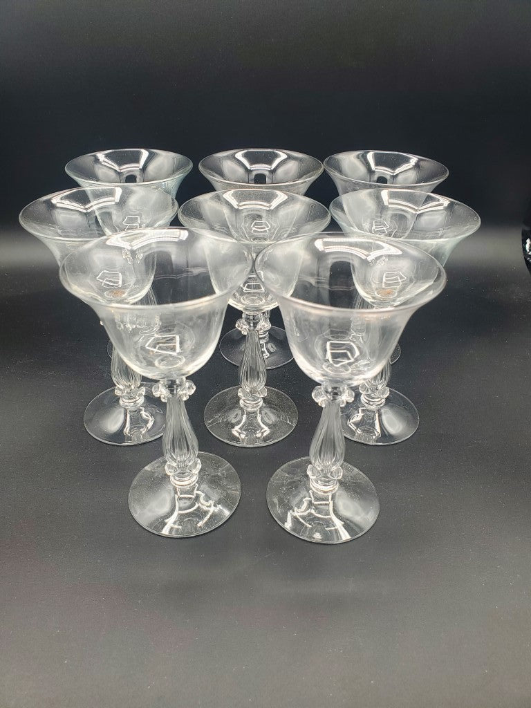 Set of 8 Cambridge Regency Clear (Stem 3575) Liquor Cocktails