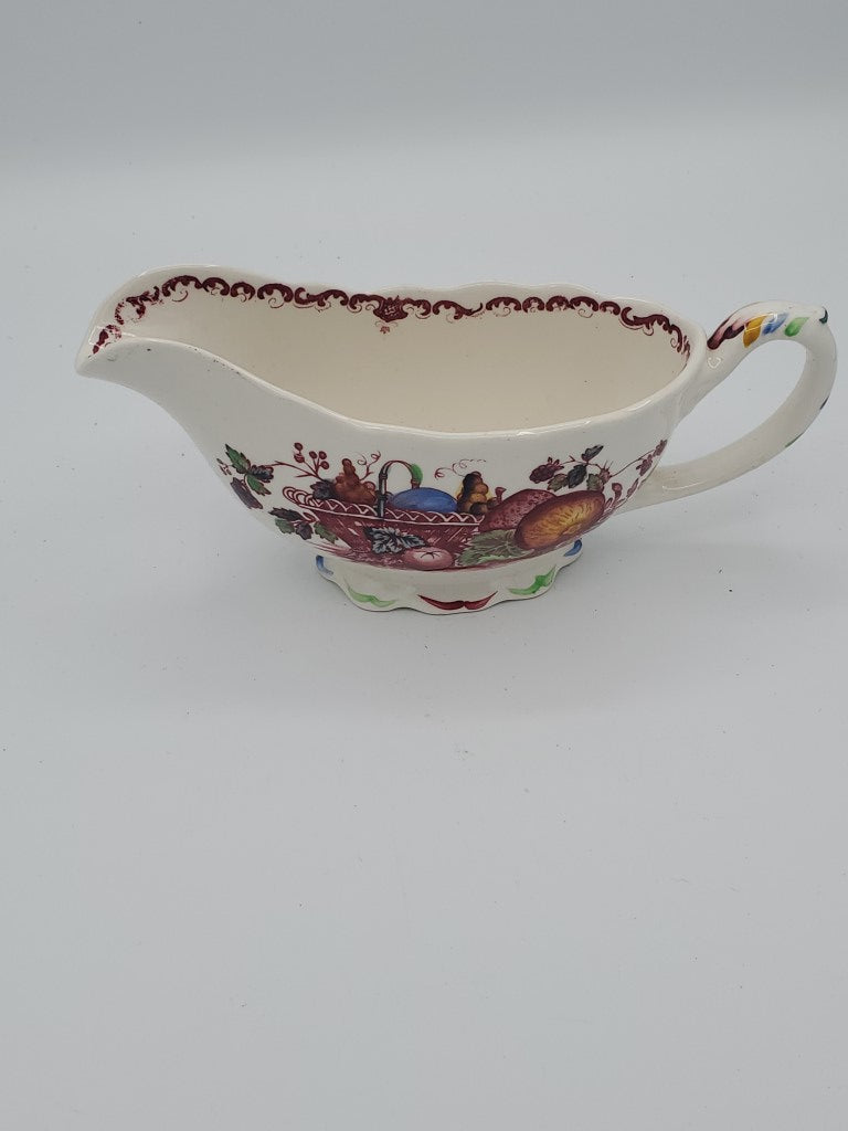 Mason's Fruit Basket Red Multicolor Gravy Boat LK