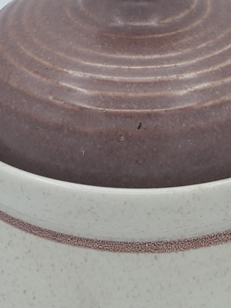 Royal Doulton Nutmeg Sugar Bowl with Brown Lid LK