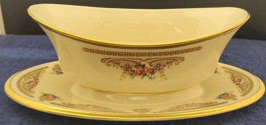 Lenox Versailles Gravy Boat with Attached Underplate
