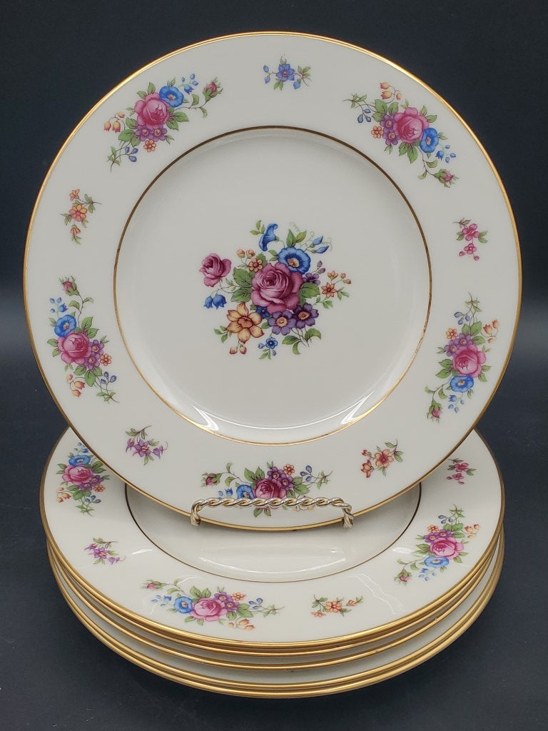 Set of 6 Lenox Lenox Rose Bread & Butter Plates LK