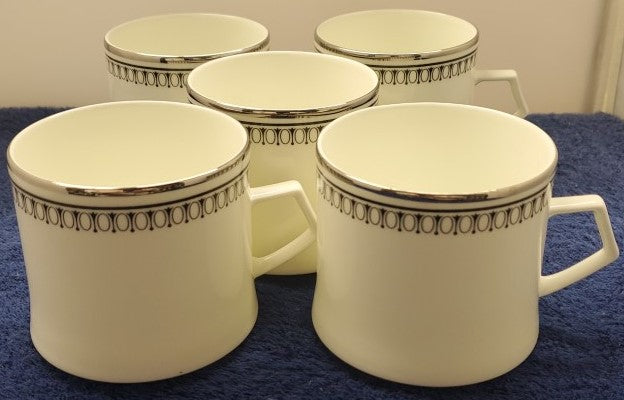 Set of 5 Mikasa Seville Cups