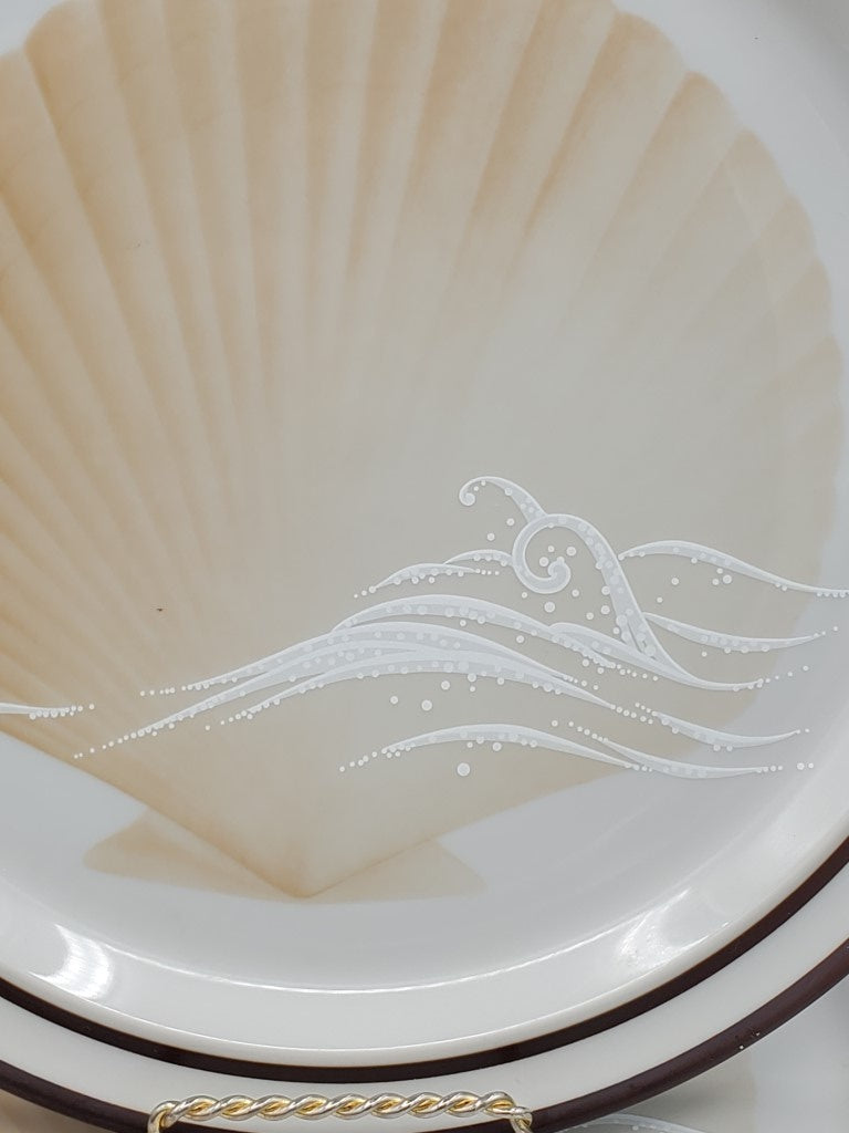 Set of 5 Noritake Seaview Dinner Plates LK