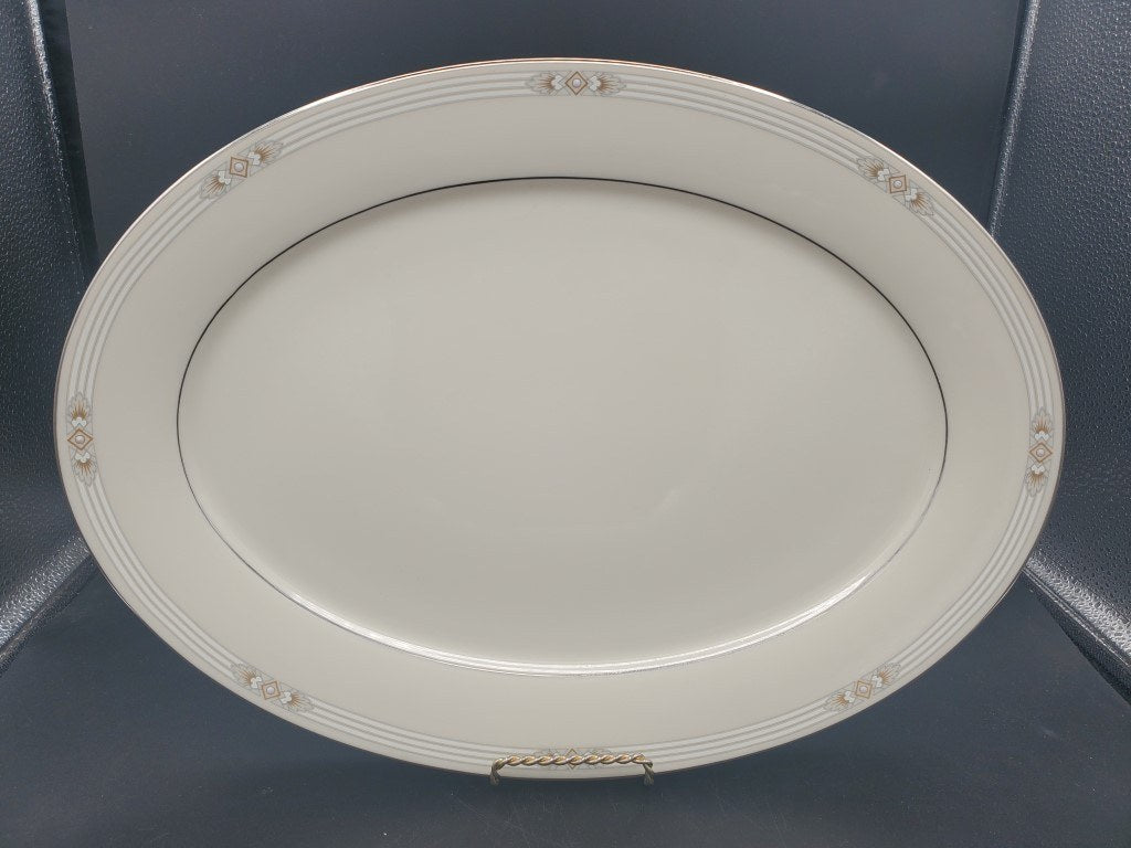Lenox Silver Springs 16" Oval Serving Platter
