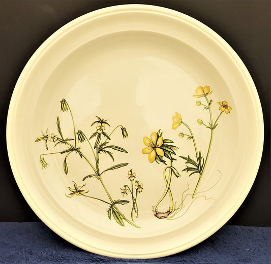 Portmeirion Queen's Hidden Garden Salad Plate (Butter Cup)