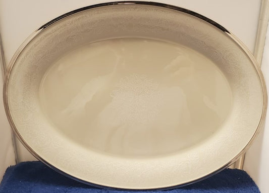 Lenox Moonspun 16" Oval Serving Platter LK