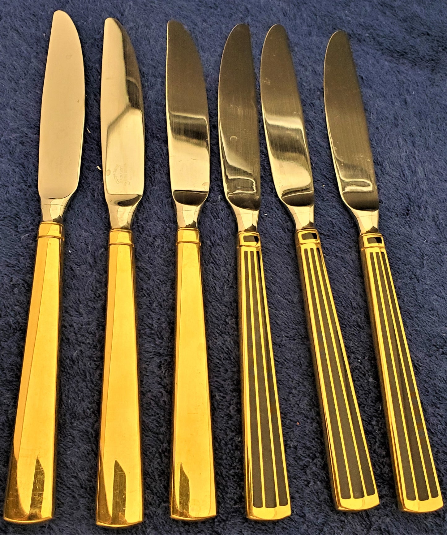 Set of 6 Kirk Steiff Cloisonne Embassy Modern Hollow Knife