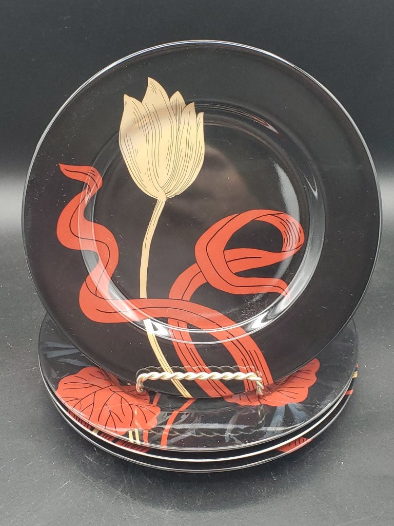 Set of 4 Fitz & Floyd Imperial Garden Salad Plates LK