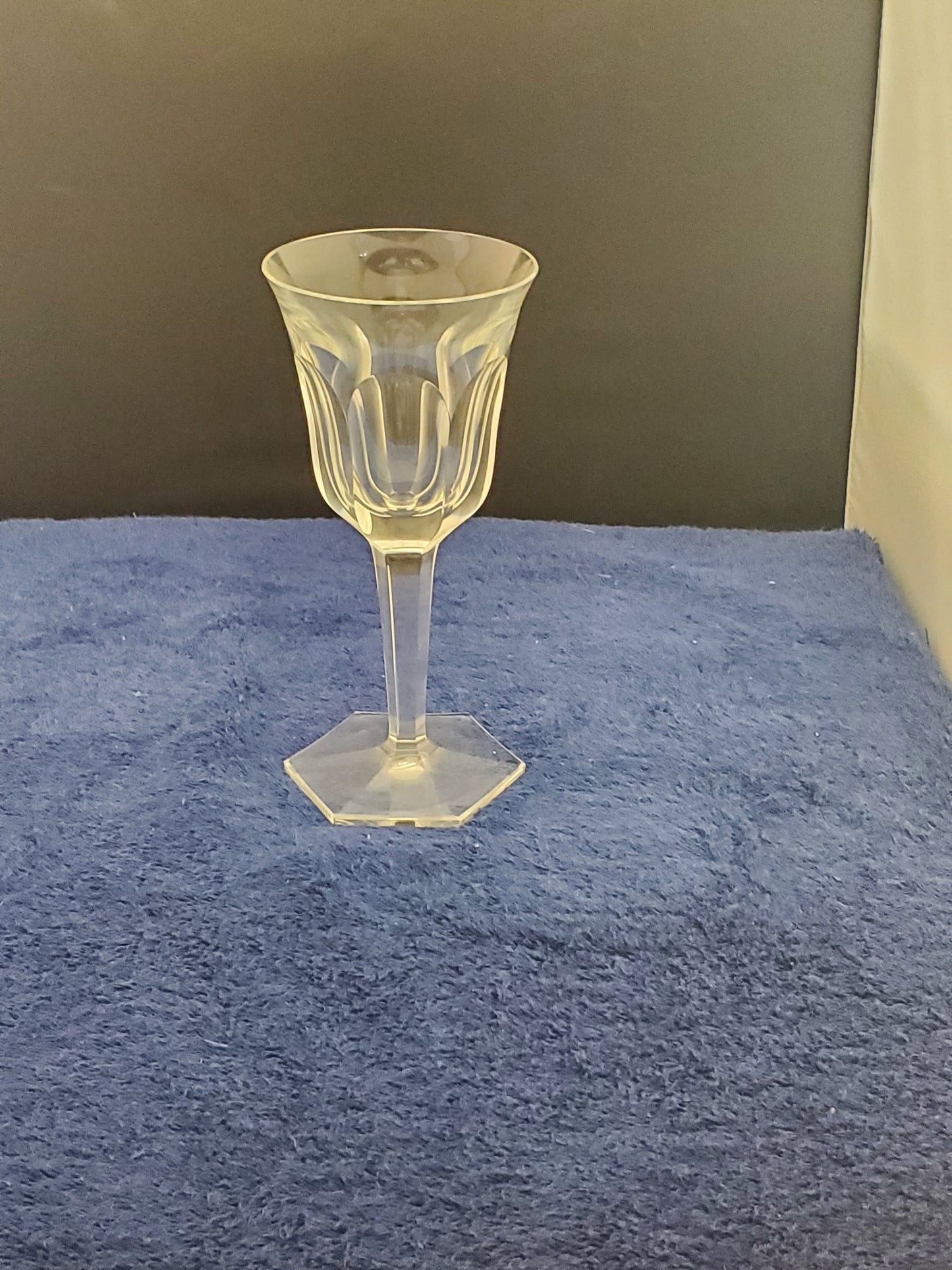 Set of 4 Moser Pope Cordial Glasses