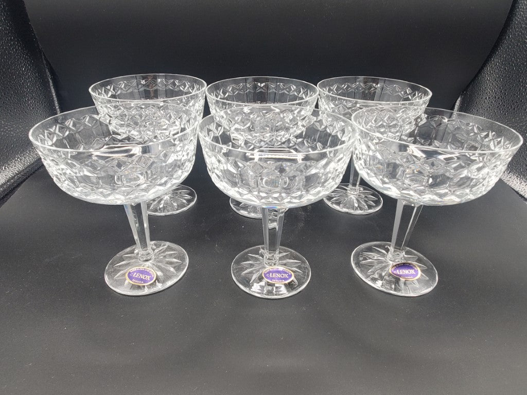 Set of 6 Lenox Sequoia Champagne/Tall Sherbets LK