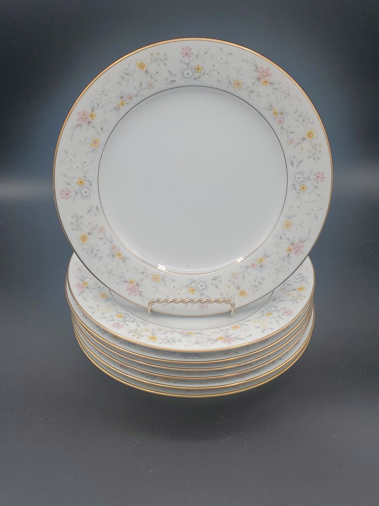 Set of 7 Noritake Delevan Salad Plates LK