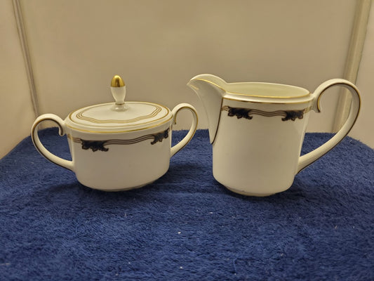 Coalport St. Malo Creamer & Sugar Bowl with Lid LK