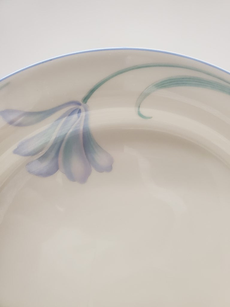 Set of 6 Lenox Sky Blue Blossoms Dinner Plates LK