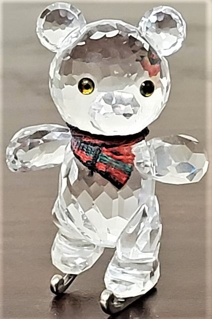 Swarovski Figurines Bear on Skis –