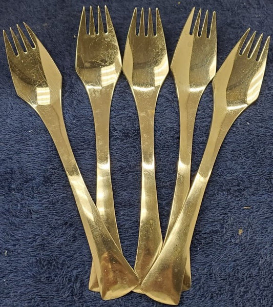 Set of 6 Present (Japan) Avant Garde Salad Forks