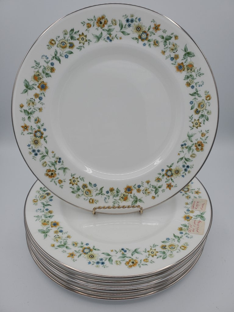 Set of 7 Royal Doulton Ainsdale Dinner Plates LK