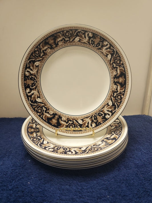 Set of 5 Wedgwood Florentine W1596 Salad Plates LK
