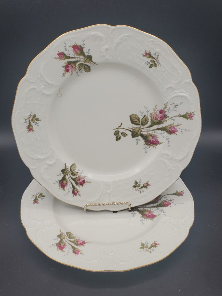 Set of 2 Rosenthal Moss Rose (Sans Souci - Ivory) Bread & Butter Plates LK