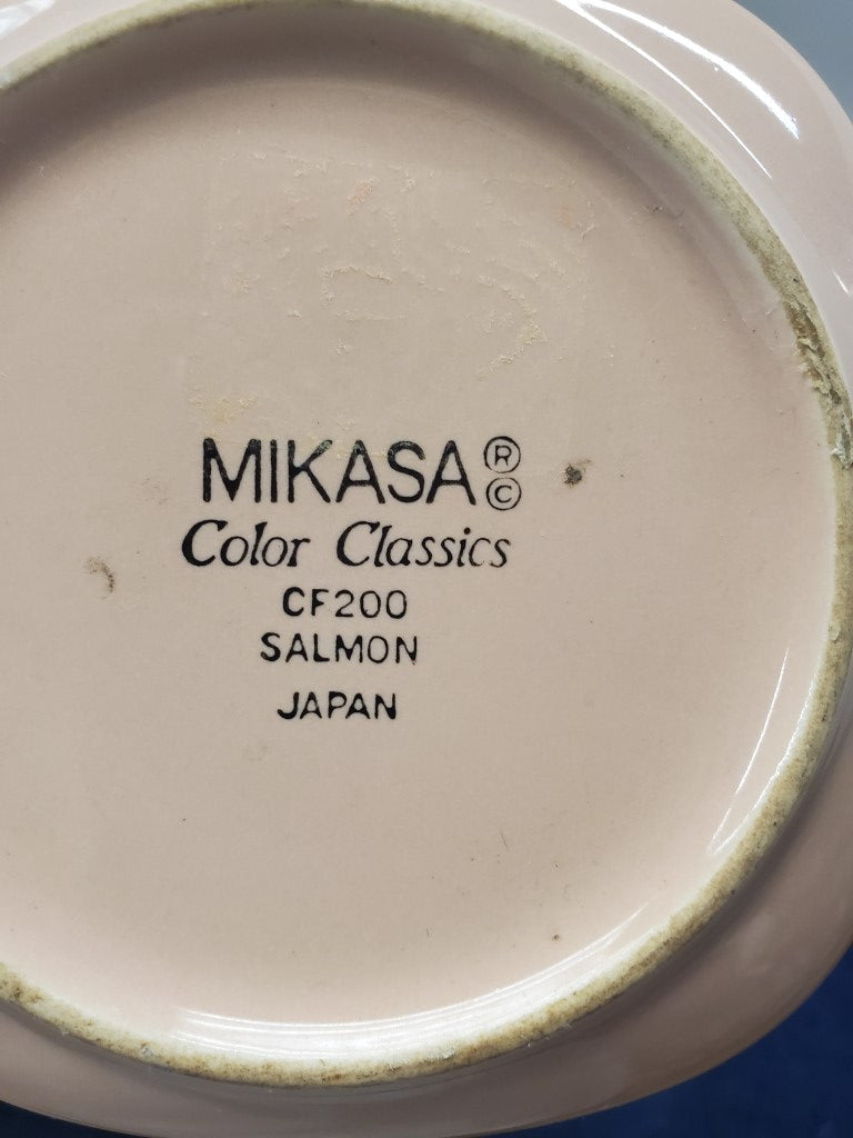 Mikasa Color Classics Salmon Sugar Bowl with Lid LK