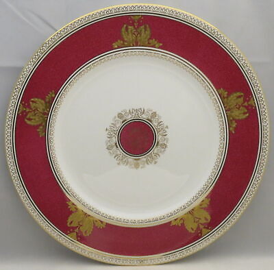 Set of 4 Wedgwood Columbia Powder Ruby (Rim and Center) Dinner Plates