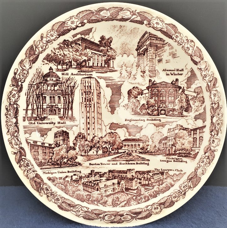 Vernon Kilns Michigan State Plate