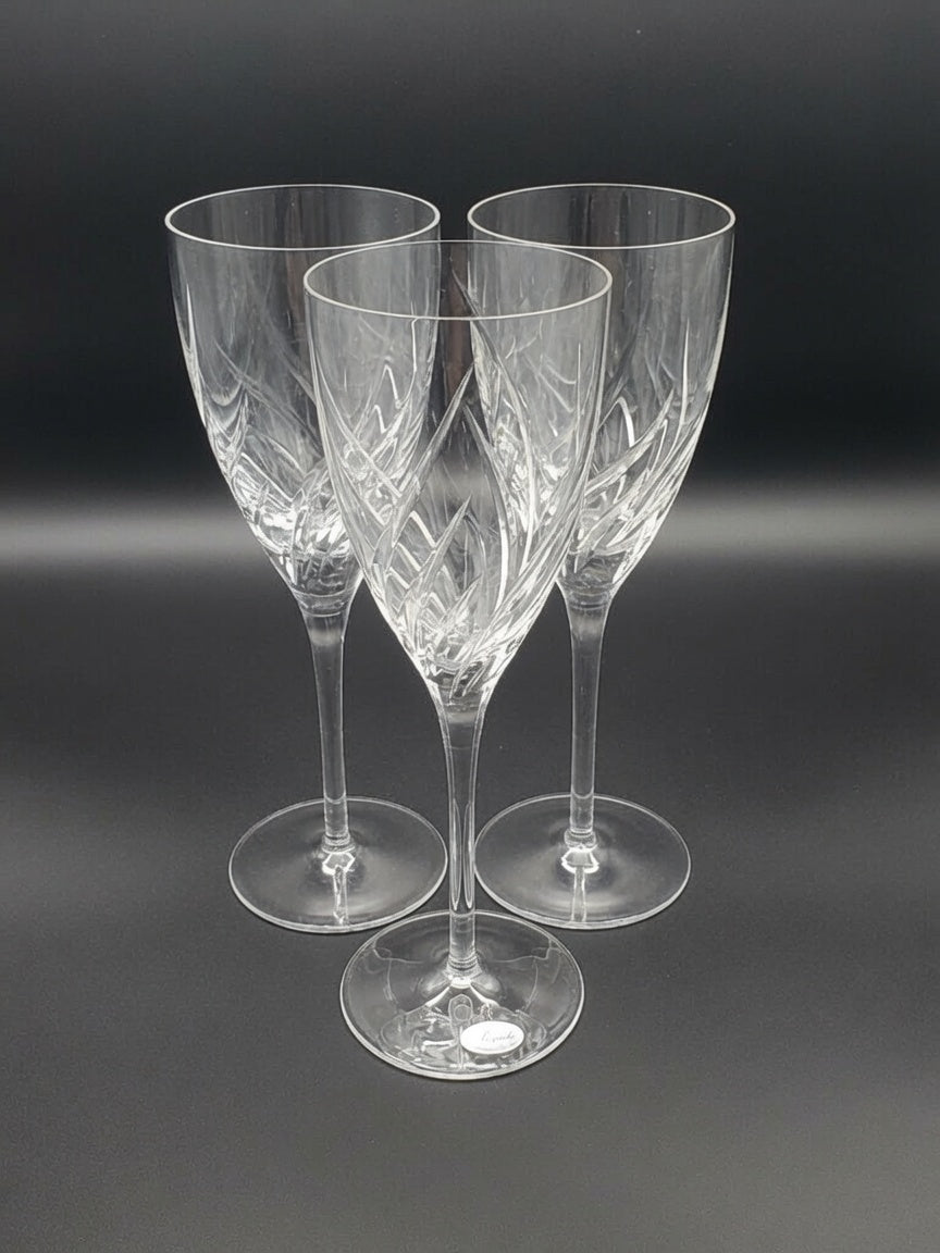 Set of 3 Rogaska RGS40 Goblets LK