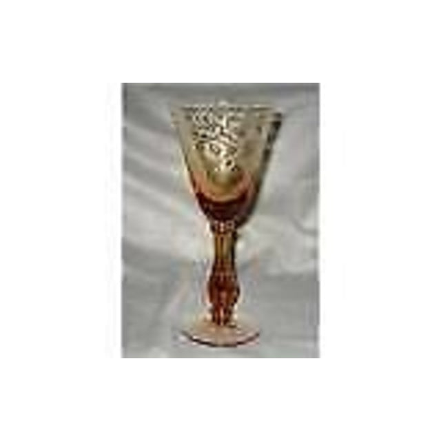 Ritz Amber Water Goblet