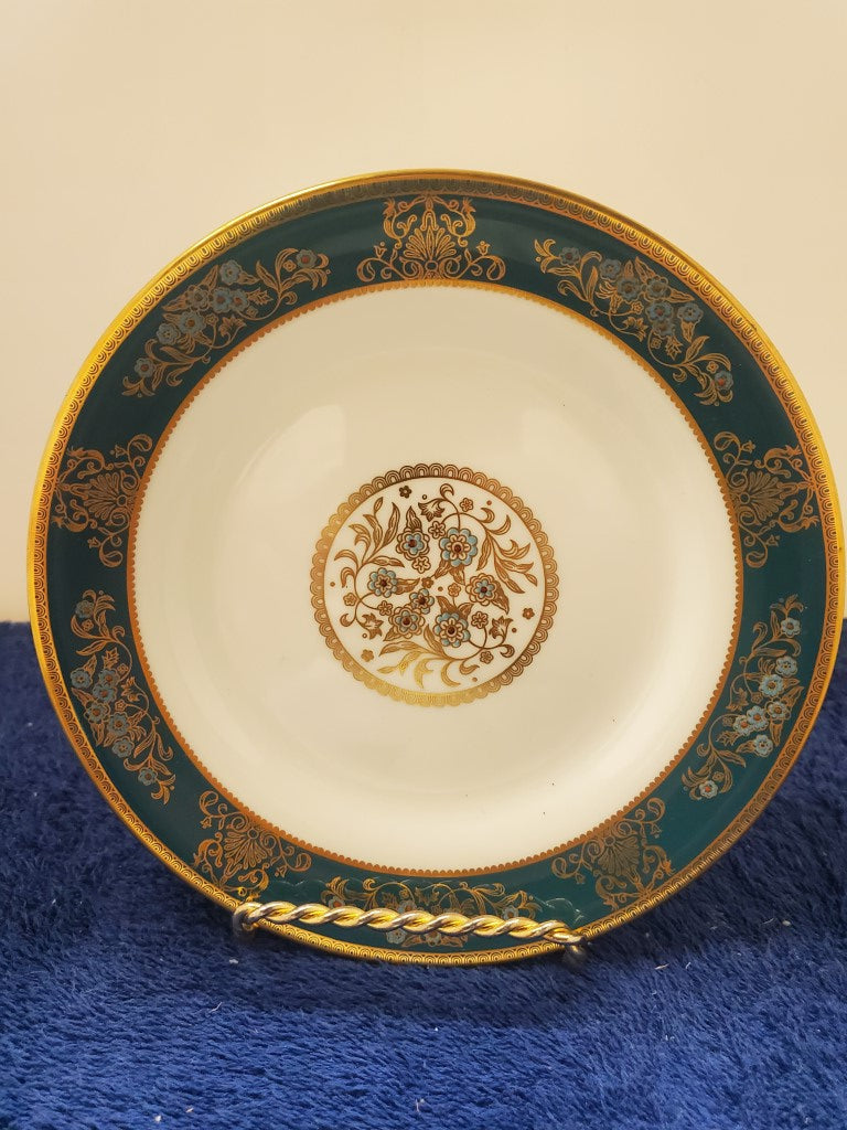 Set of 5 Wedgwood Agincourt Blue Green Bread & Butter Plates LK