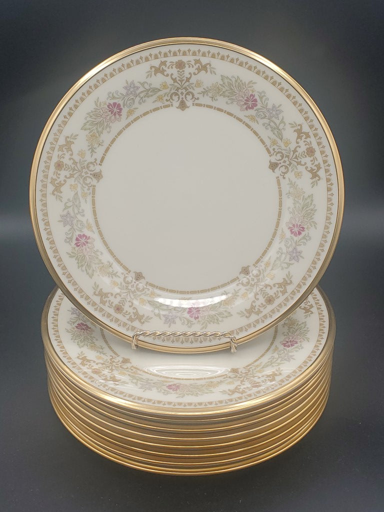 Set of 7 Lenox Castle Garden Dinner Plates LK