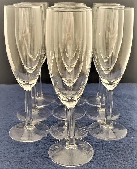 Set of 10 Unkown Unk10923 Champagne Flutes