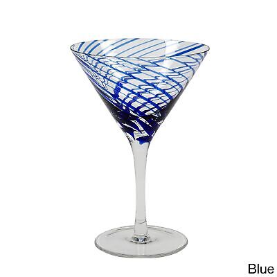 Set of 3 Impulse! Marbella Blue Martini Glasses