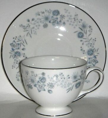 Set of 5 Wedgwood Belle Fleur Cup & Saucer Sets (Footed)