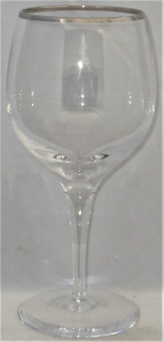 Set of 4 Lenox Weatherly (Platinum Trim) Water Goblets