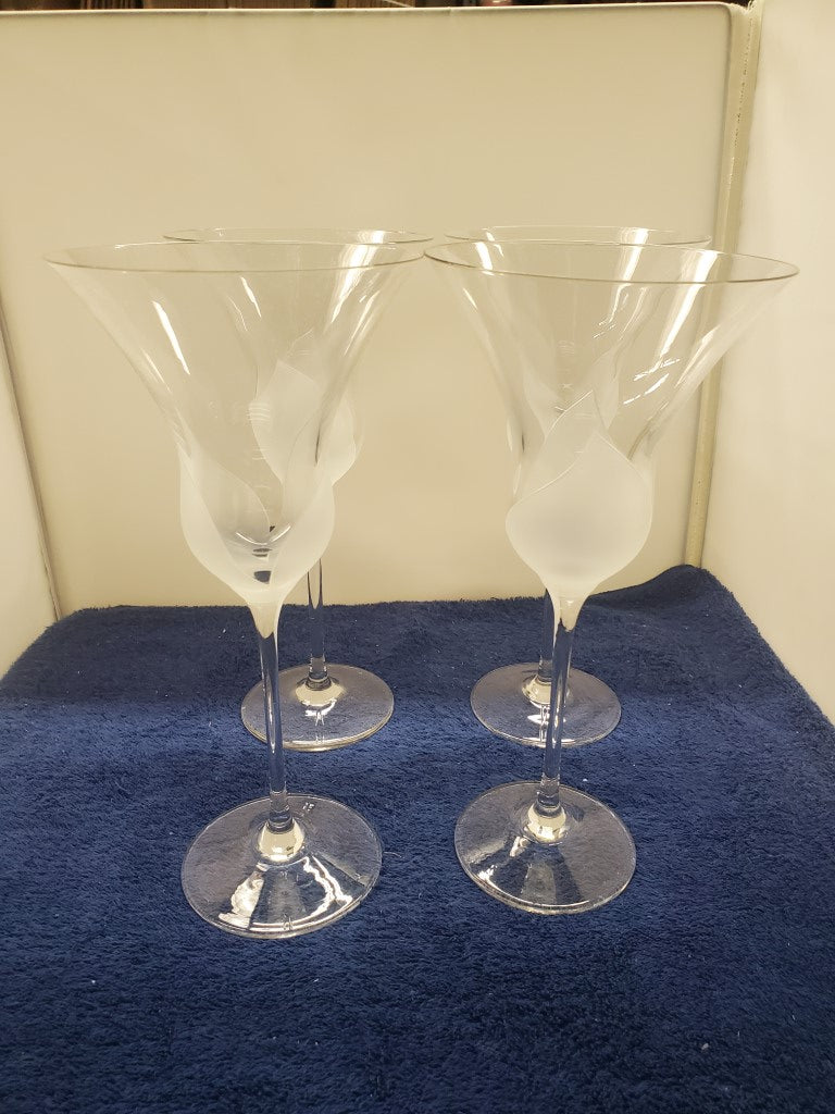 Set of 4 Mikasa Fiore Water Goblets LK