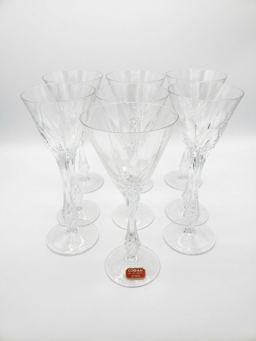 Set of 7 Gorham Crystal Excelsior Wine Glasses LK