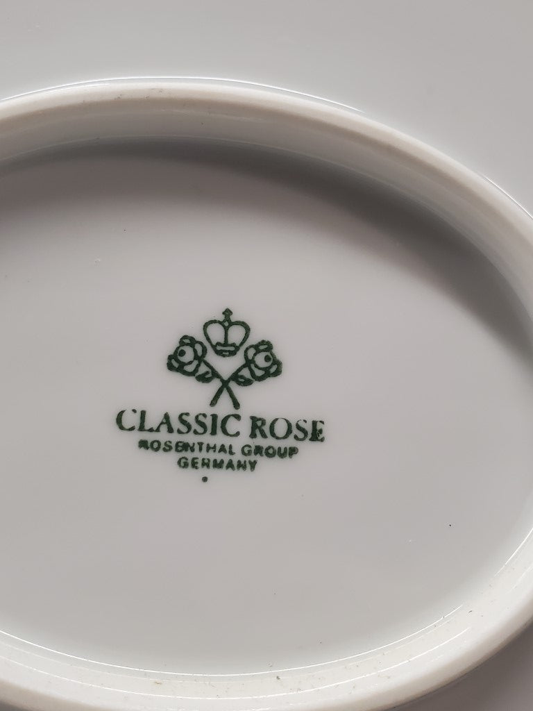 Rosenthal Gala Blue (Classic Rose) 13" Oval Serving Platter LK