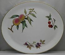 Royal Worcester Evesham Gold (Porcelain) 13" Oval Serving Platter – ClassicRepla
