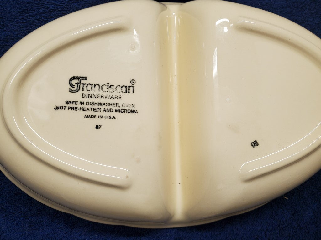 Franciscan Desert Rose (USA) 2 Section DIsh LK