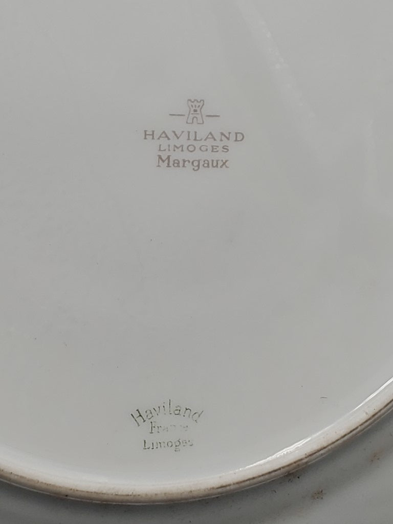 Set of 5 Haviland Margaux Dinner Plates LK