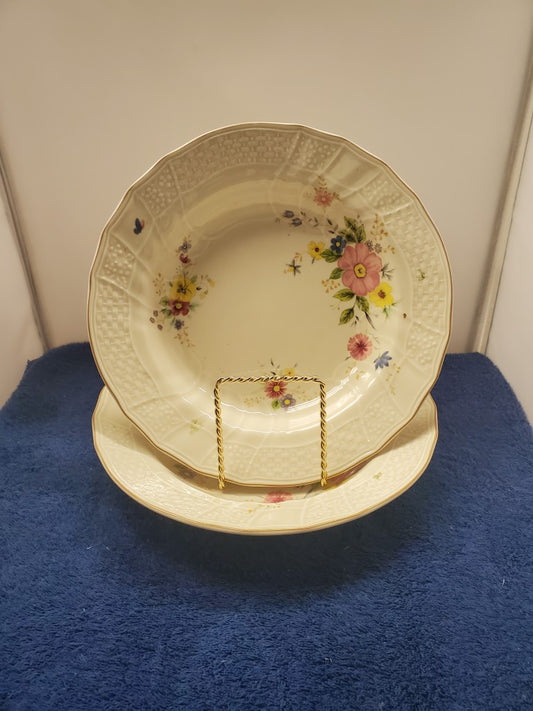 Set of 2 Mikasa Lancaster Rim Soup Bowls