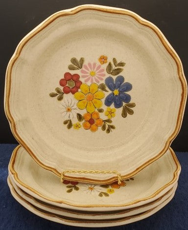 Set of 4 Mikasa Spring Bouquet Salad Plates LK –