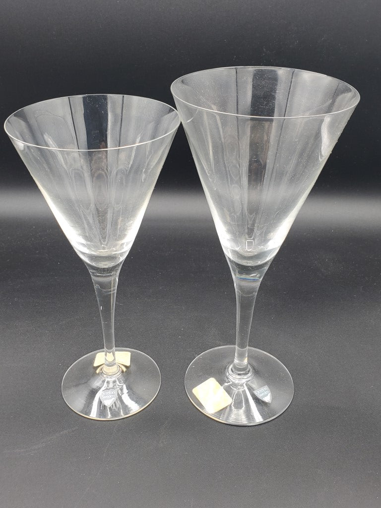 Orrefors Victoria 2 Piece Set Water Goblet & Red Wine LK
