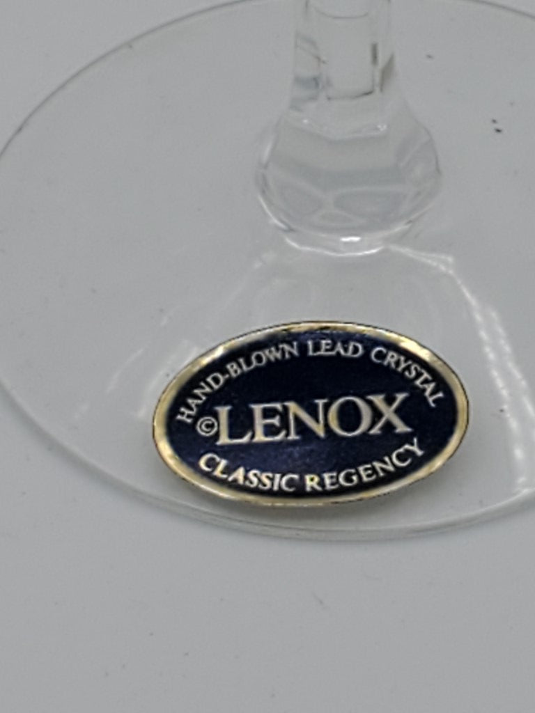 Set of 4 Lenox Crystal Classic Regency Champagne Flutes LK