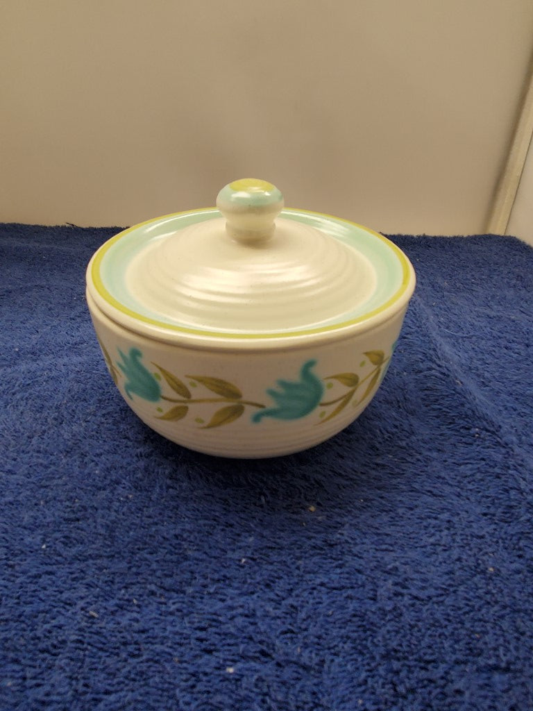Franciscan Tulip Time Creamer & Sugar Bowl with Lid LK