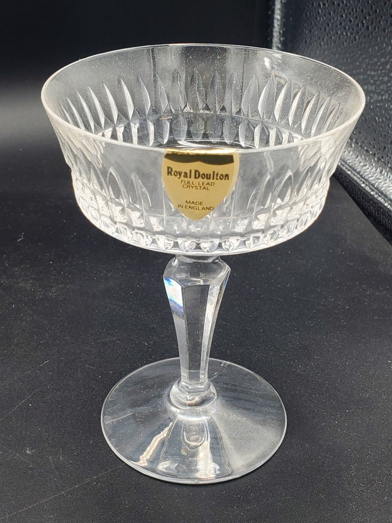Set of 4 Royal Doulton Vanborough Champagne/Tall Sherbets LK