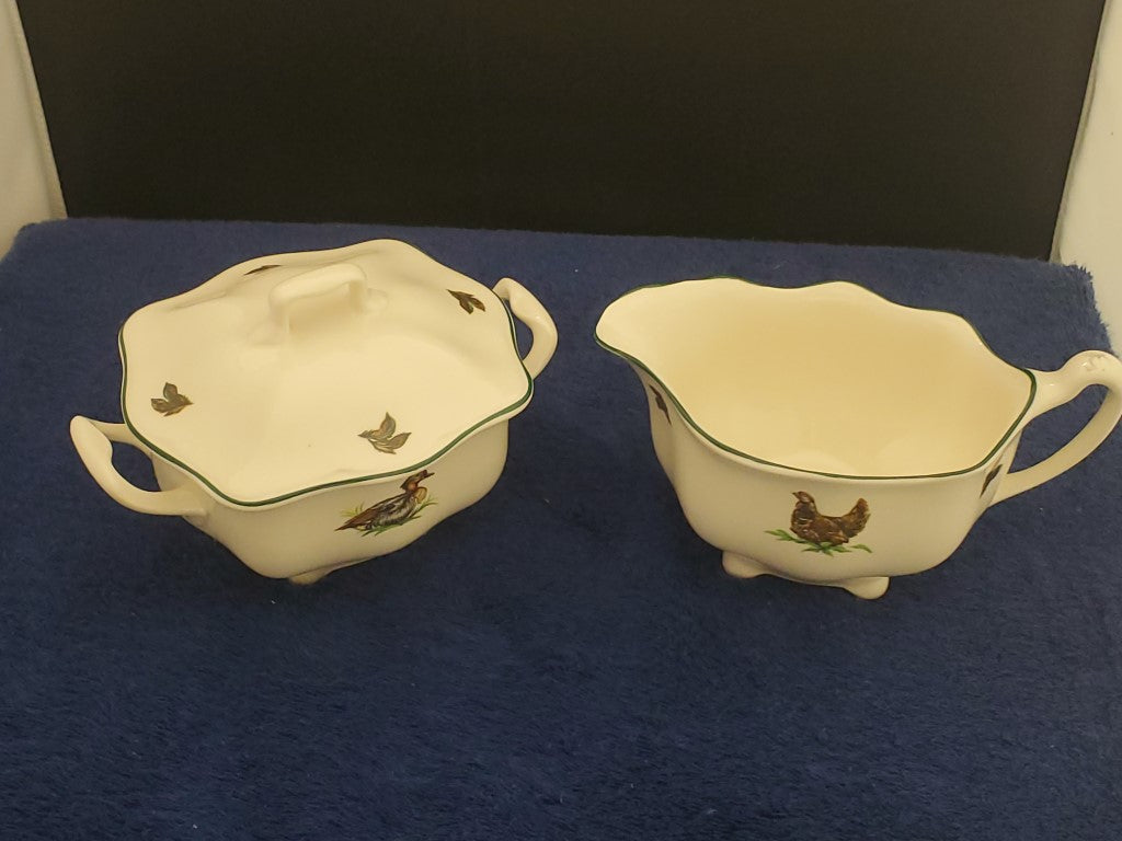 Johnson Brothers Brookshire Creamer & Sugar Bowl with Lid